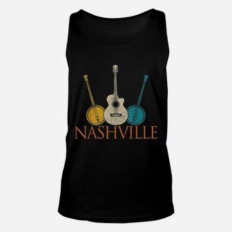 Nashville Tennessee Vintage Country Music City Souvenir Gift Unisex Tank Top - Seseable