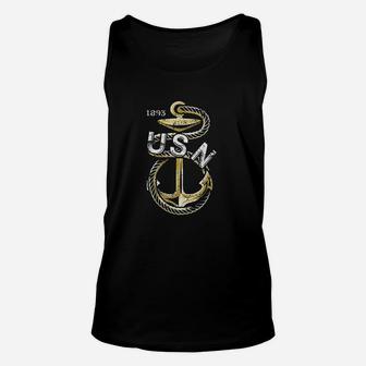Navy Chief Petty Officer Fouled Anchor Genuine Cpo Unisex Tank Top - Seseable