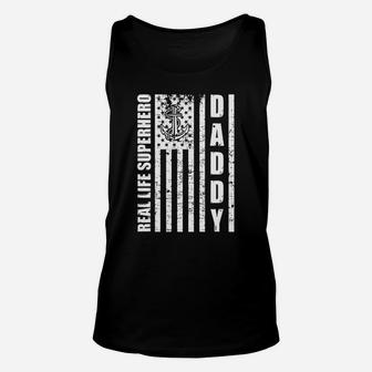 Navy Chief Real Life Superhero Daddy Unisex Tank Top - Seseable