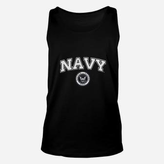 Navy United States Of America Graphic Unisex Tank Top - Seseable