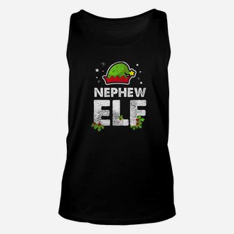 Nephew Elf Matching Family Christmas Holiday Funny Unisex Tank Top - Seseable