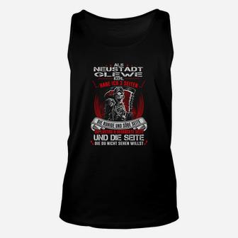 Neustadt-Glewe Motiv Unisex TankTop für Herren, Schwarzes Unisex TankTop mit Spruch - Seseable