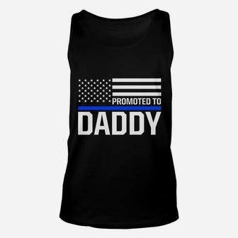 New First Time Dad To Be Daddy Police Law Enforcement Unisex Tank Top - Seseable