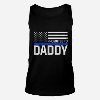 New First Time Dad To Be Police Law Enforcement Daddy Unisex Tank Top - Seseable