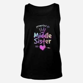 New Sis Gifts Promoted To Middle Sister Unisex Tank Top - Seseable
