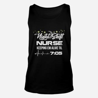 Night Shift Nurse - Night Shift Nurse Keeping Em Unisex Tank Top - Seseable