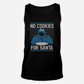 No Cookies For Santa Ugly Christmas Unisex Tank Top - Seseable