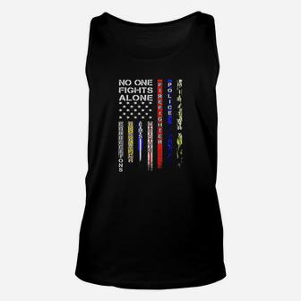 No One Fights Alone Proud Job Unisex Tank Top - Seseable