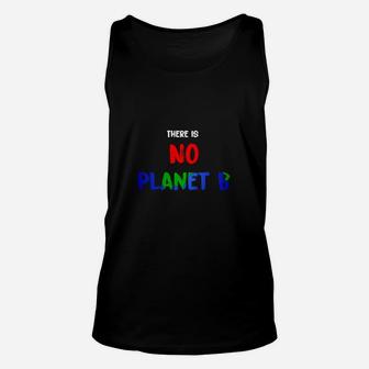 No Planet B Unisex TankTop, Umweltbewusstes Statement in Schwarz - Seseable