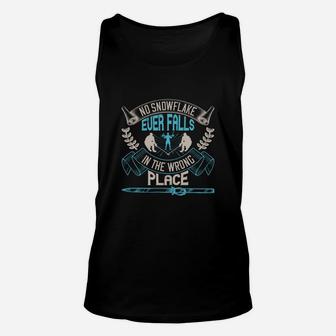 No Snowflake Ever Falls In The Wrong Place Unisex Tank Top - Seseable