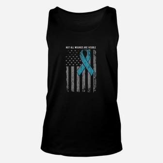 Not All Wounds Are Visible Ptsd Awareness Unisex Tank Top - Seseable