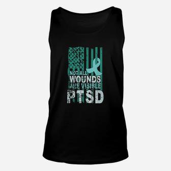 Not All Wounds Are Visible Ptsd Unisex Tank Top - Seseable