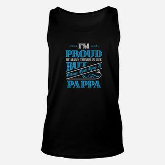 Nothings Beats Being A Pappa Grandpa Fathers Day Men Gift Premium Unisex Tank Top - Seseable