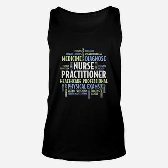 Nurse Practitioner Np Words For Np Gift Unisex Tank Top - Seseable