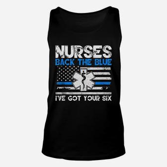 Nurses Back The Blue Ive Got Your Six Unisex Tank Top - Seseable