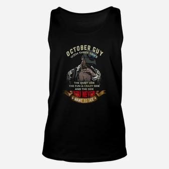 October Guy With Three Sides Unisex Tank Top - Seseable