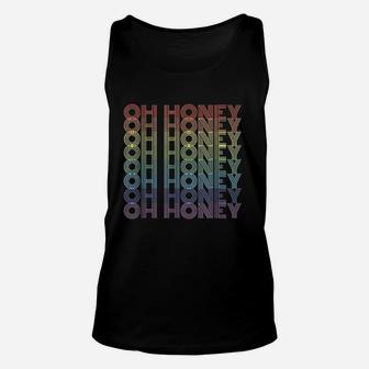 Oh Honey Rainbow Vintage Gay Pride Unisex Tank Top - Seseable