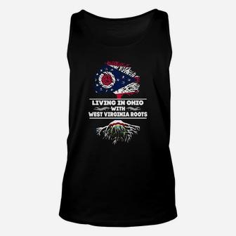 Ohio With West Virginia Roots Shirts Unisex Tank Top - Seseable