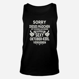 Oktoberfest Damen Unisex TankTop Super Sexy Oktober-Kerl Vergeben Spruch - Seseable