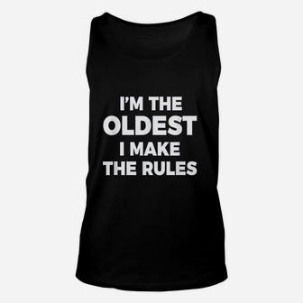 Oldest Siblings Funny Brother Sister Matching Outfit Unisex Tank Top - Seseable