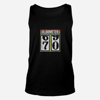 Oldometer 69 70 Years Old Automotive Enthusiasts Bday Unisex Tank Top - Seseable