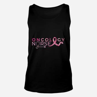 Oncology Nurse Pink Heart, funny nursing gifts Unisex Tank Top - Seseable
