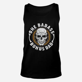 One Cool Bonus Dad Step Father, dad birthday gifts Unisex Tank Top - Seseable