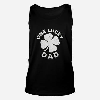One Lucky Dad Unisex Tank Top - Seseable