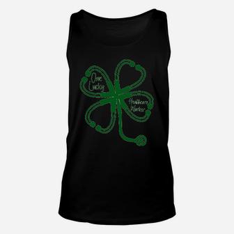 One Lucky Healthcare Worker St Patricks Day Unisex Tank Top - Seseable