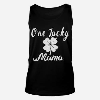 One Lucky Mama St Patricks Day Retro Vintage Unisex Tank Top - Seseable
