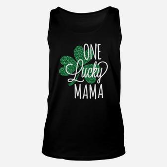 One Lucky Mama Vintage St Patricks Day Unisex Tank Top - Seseable