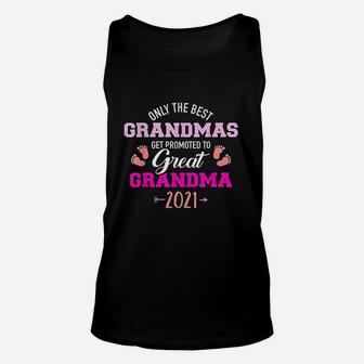 Only The Best Grandmas Get Promoted To Great Grandma 2021 Unisex Tank Top - Seseable