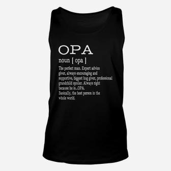 Opa Definition Grandpa Fathers Day Unisex Tank Top - Seseable