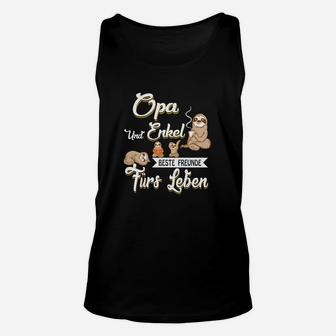 Opa und Enkel Beste Freunde Unisex TankTop mit Tiermotiven, Lebenslange Bindung - Seseable