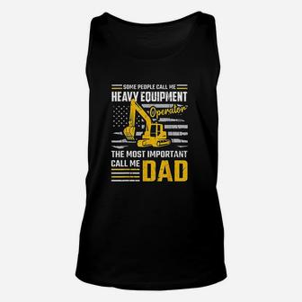 Operator Construction Dad Excavator Unisex Tank Top - Seseable