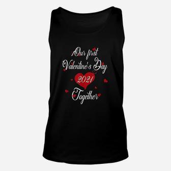 Our First Valentines Day Together 2022 Matching Couple Unisex Tank Top - Seseable