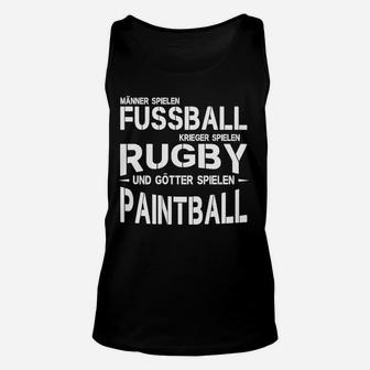 Paintball Götter Herren Unisex TankTop, Krieger Rugby Fußball Design - Seseable