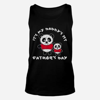 Panda Dad Fathers Day, dad birthday gifts Unisex Tank Top - Seseable
