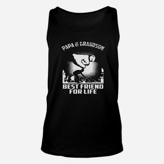 Papa And Grandson Best Friend For Life Unisex Tank Top - Seseable