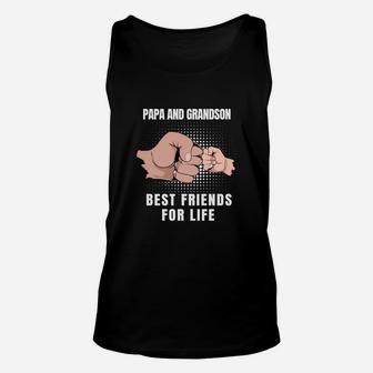 Papa And Grandson Best Friends For Life Shirt Unisex Tank Top - Seseable