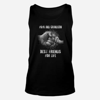 Papa And Grandson Best Friends For Life Unisex Tank Top - Seseable