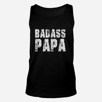 Papa Awesome Parenting Dad Unisex Tank Top - Seseable