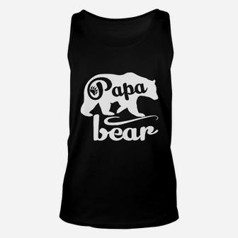 Papa Bear Fathers Day Papa, best christmas gifts for dad Unisex Tank Top - Seseable