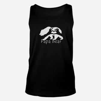Papa Bear For Big Father Bear Daddy Unisex Tank Top - Seseable