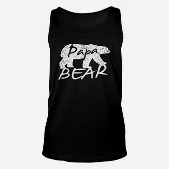 Papa Bear T Shirt For Dads Fathers - Father Day Gift Unisex Tank Top