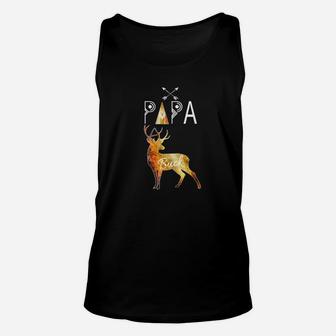 Papa Buck Deer Shirt Tribal Family Christmas Camping Unisex Tank Top - Seseable