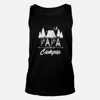 Papa Camping Lover Shirt Vacation Adventure Camper Gift Unisex Tank Top - Seseable