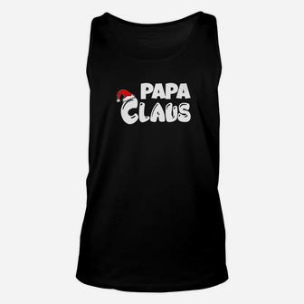 Papa Claus Santa Hat Christmas Holiday Unisex Tank Top | Seseable CA