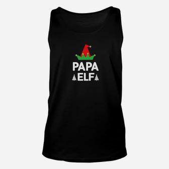Papa Elf Christmas Funny For Father Unisex Tank Top - Seseable