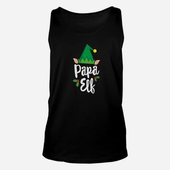 Papa Elf Christmas Shirt Matching Family Festive Gift Unisex Tank Top - Seseable